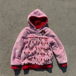 Disney Minnie Mouse Pink and Red Kids Hoodie